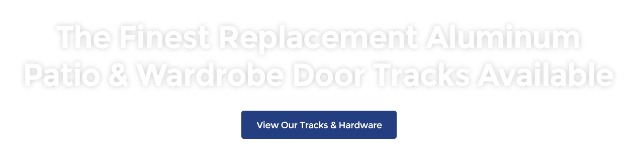 Aluminum patio wardrobe door tracks