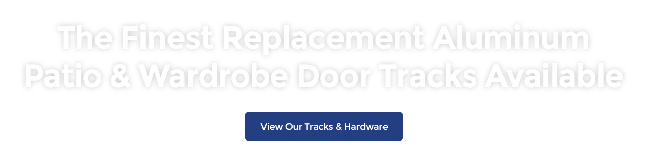Aluminum patio wardrobe door tracks